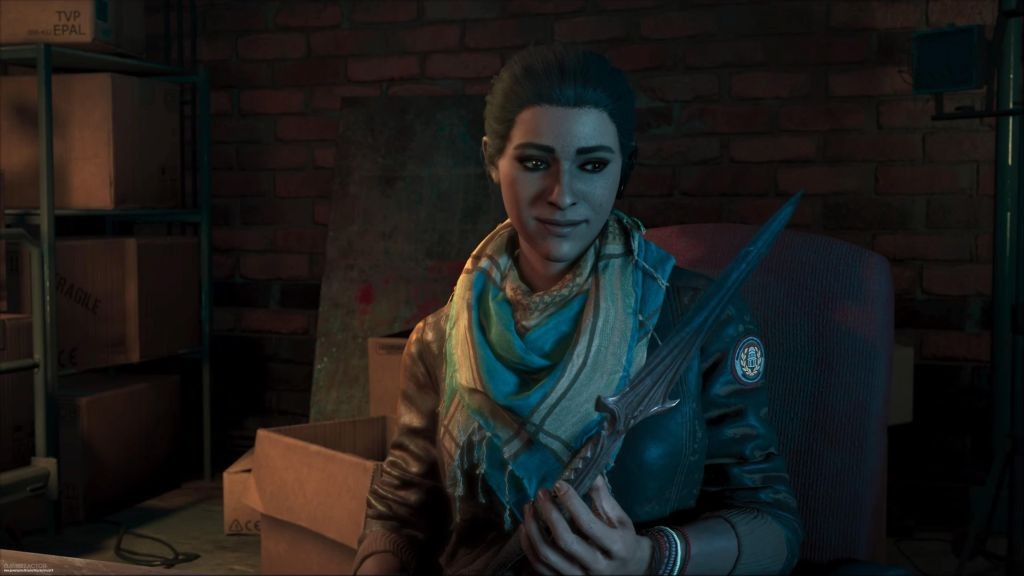 Layla segurando a lana de Leônidas. Fonte: Canaltech