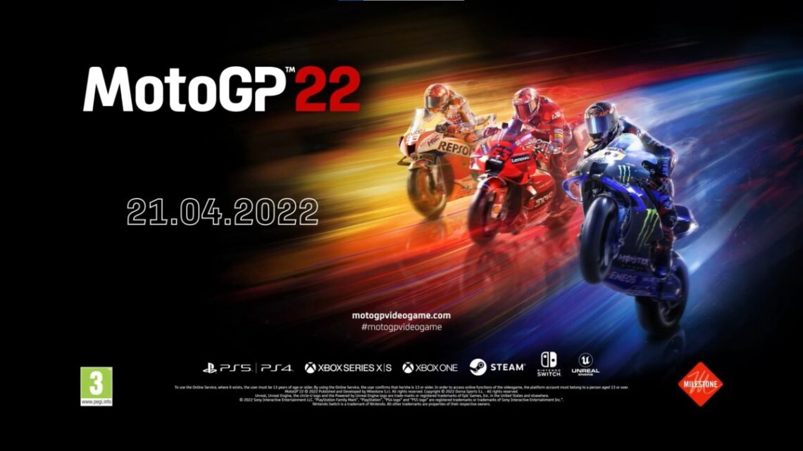 MotoGP 22 é anunciado.