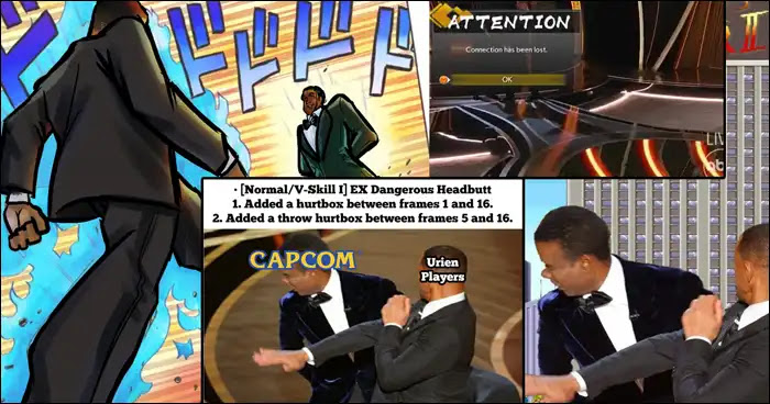Fãs de Street Fighter, Mortal Kombat e outros jogos de luta ganharam o meme de Will Smith e Chris Rock em Oscar 2022.