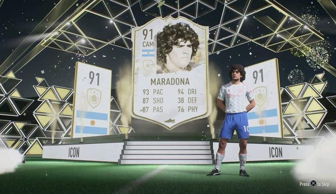 EA remove Maradona após problemas no FIFA 22 com direito de imagem .