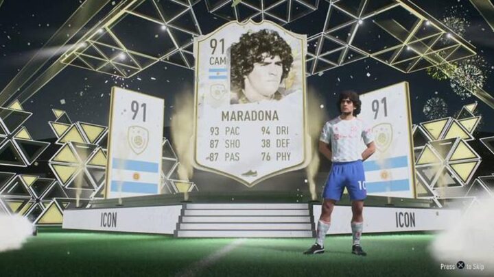 EA remove Maradona após problemas no FIFA 22 com direito de imagem .