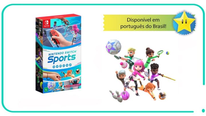 Nintendo Switch Sports terá distribuição oficial de sua mídia física no Brasil.