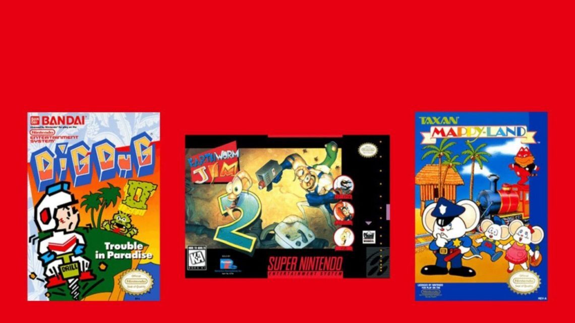 Nintendo Switch Online adiciona novos jogos Earthworm Jim 2, DIG-DUG II, e MAPPY-LAND já estão disponíveis de NES e SNES
