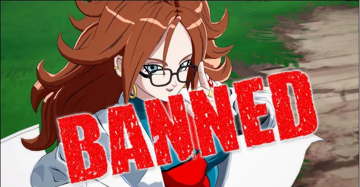 ORGANIZAÇÃO CEO 2022 DECIDE proibido USO DE ANDROID 21 LAB COAT DO TORNEIO DE DRAGON BALL FIGHTERZ