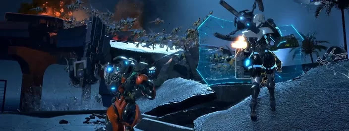 Exoprimal ganha trailer com horda de centenas de dinossauros .