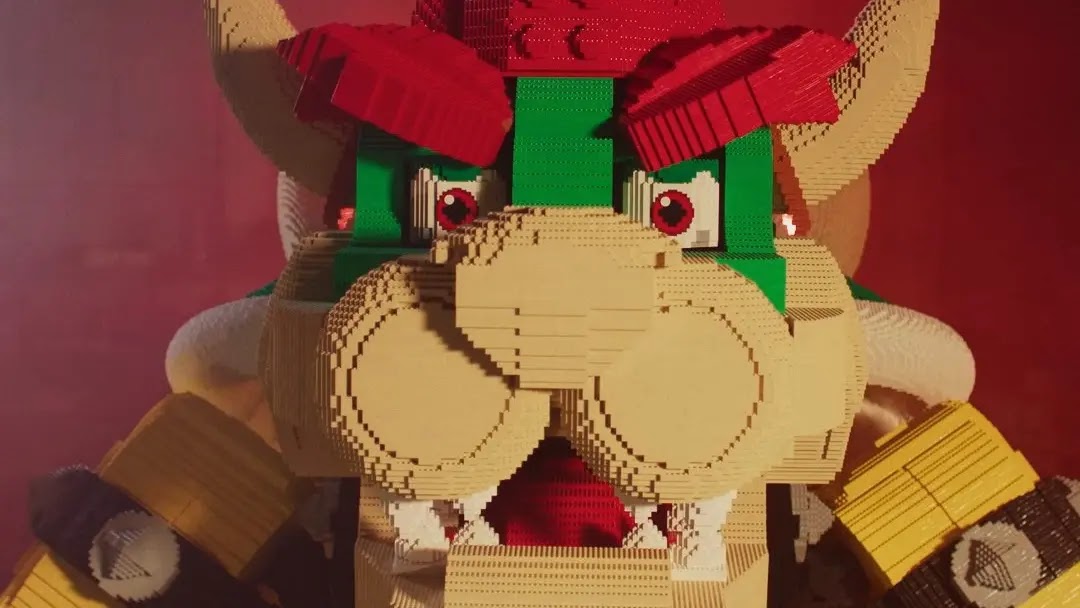Nintendo shows off giant version of Bowser from LEGO Super Mario.