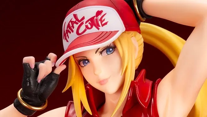 É assim que a figura oficial de Terry Bogard de SNK Heroines: Tag Team Frenzy apresenta em uma versão feminina  .
