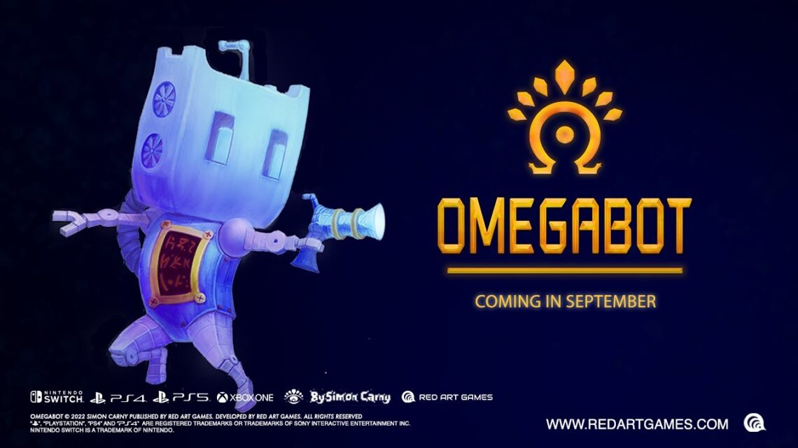 OmegaBot, jogo de ação side-scroller, chamada  Nintendo Switch em 2 de setembro de 2022.