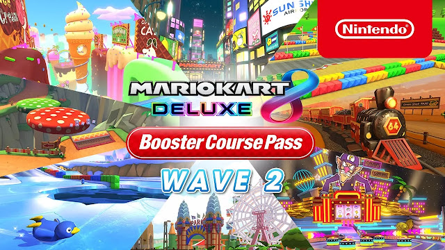 Nintendo anuncia segunda onda de novas pistas para Mario Kart 8 Deluxe.