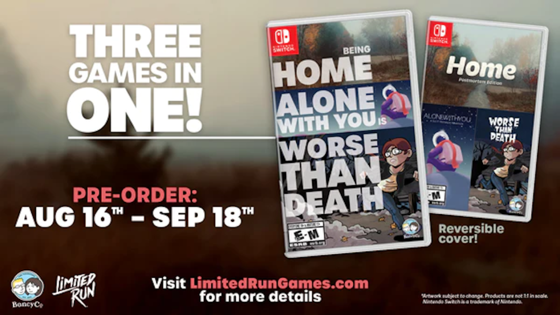 Being Home Alone with You is Worse Than Death tem lançamento físico anunciado.