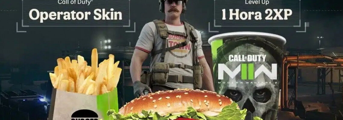Burger King garante parceria inédita com Call of Duty.