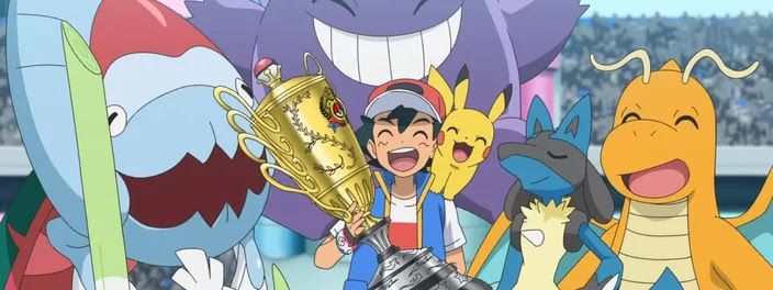 Após 25 anos, Ash finalmente vira o melhor treinador Pokémon do mundo .
