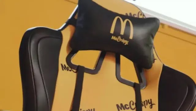 McDonald’s sortira cadeira gamer com suporte para batata frita e refrigerante em Áustria.