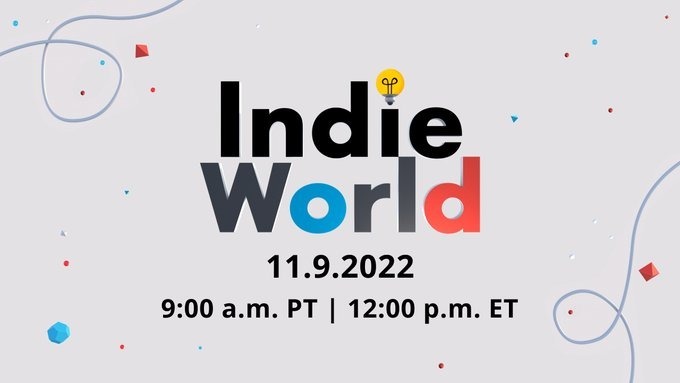 Nintendo Indie World é anunciada para próximo dia 9 de novembro de 2022.
