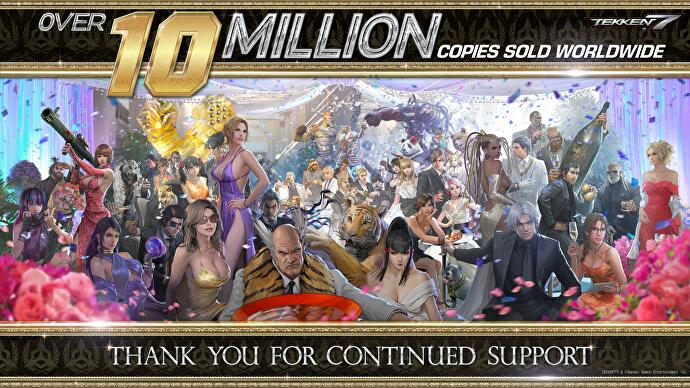 Tekken 7 sobre dos 10 milhões de unidades vendidas.