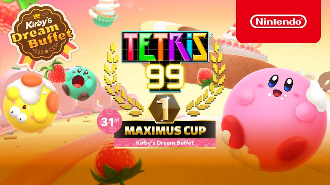 Tetris 99 ganhara tema de Kirby’s Dream Buffet em novo evento in-game.
