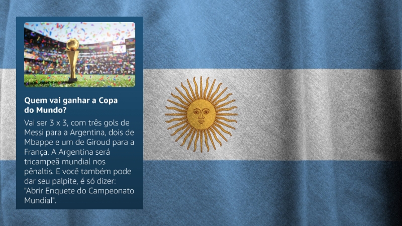 Se o FIFA conseguiu o campeão, a Alexa acertou o placar da final da Copa do Mundo.