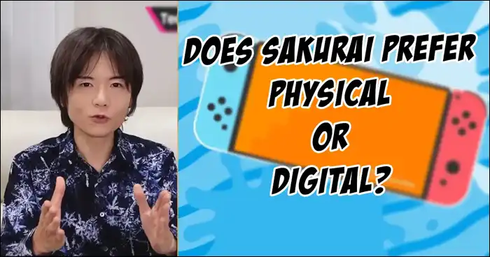É melhor ter jogos físicos ou digitais da Nintendo? O criador de Super Smash Bros., Masahiro Sakurai, apresenta sua resposta.
