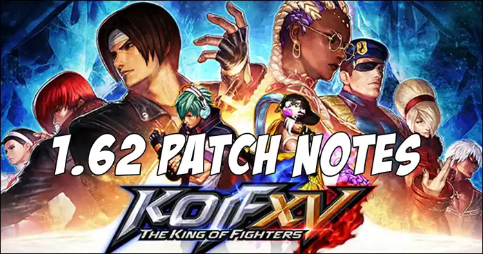 The King of Fighters 15 versão 1.62 patch informações.