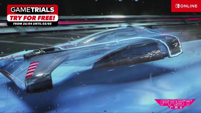 Aclamado jogo Game Trials de corrida sci-fi, Fast RMX estará de graça por tempo limitado para membros do Nintendo Switch Online.
