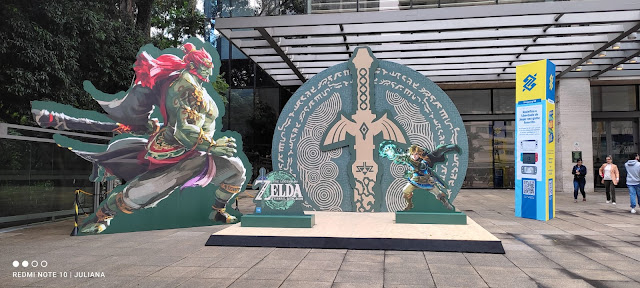 Nintendo e Banco do Brasil realizam ação em São Paulo para promover o jogo The Legend of Zelda: Tears of the Kingdom .