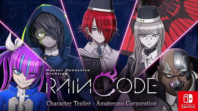 Master Detective Archives: RAIN CODE (Switch) recebe novo trailer apresentando os personagens da Corporação .
