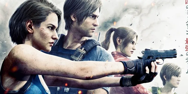 Resident Evil: Death Island já está disponível com dublagem em português, mas não no Brasil.