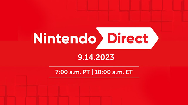 A Nintendo anunciou um novo Nintendo Direct para 14 de setembro de 2023.