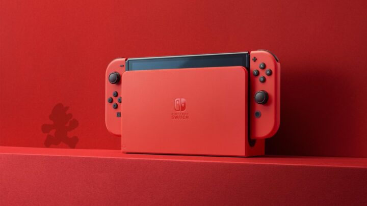 O Nintendo Switch OLED Model: Mario Red Edition foi revelado em 1º de setembro de 2023.