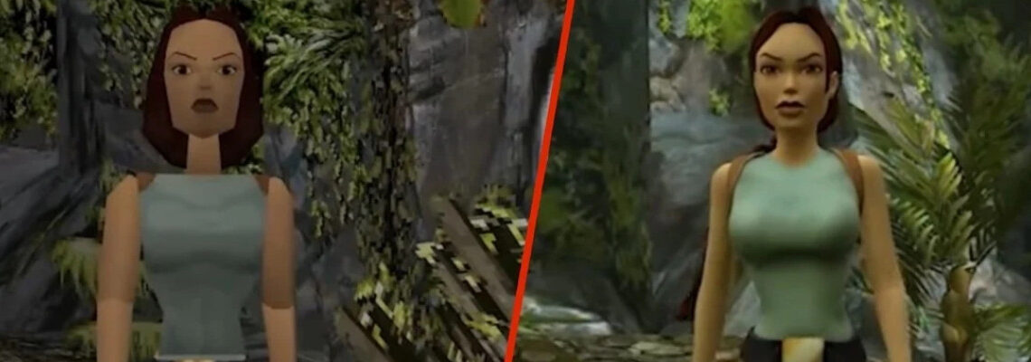 Um vídeo que compara o remaster dos três primeiros Tomb Raider com os jogos originais.