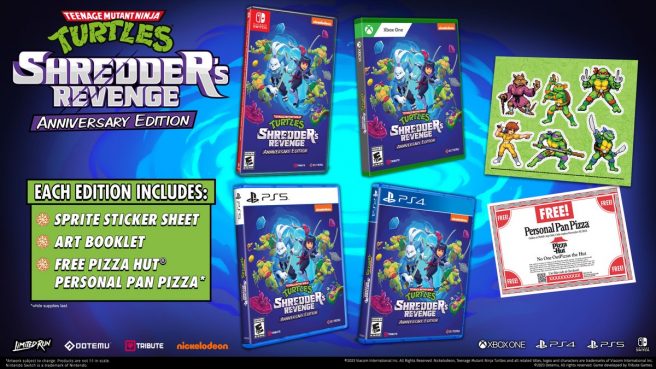 Merge Games anunciou o lançamento de uma edição física da “Edição de Aniversário” de Teenage Mutant Ninja Turtles: Shredder’s Revenge.