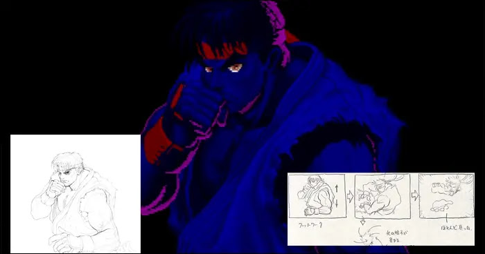 Capcom revela arte conceitual e storyboard em desenvolvimento para a animação de abertura de Super Street Fighter II