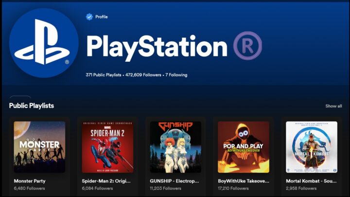 Várias trilhas sonoras de games da Sony estão disponíveis no Spotify