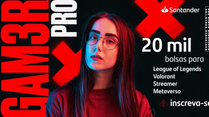 Último dia para se inscrever no Santander Gamer Pro, programa bolsas para eSports