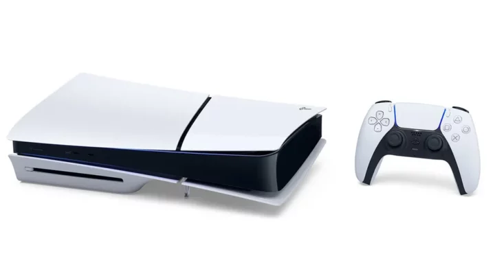 Veja as fotos do comparativo do PlayStation 5 Slim ao lado do console tradicional