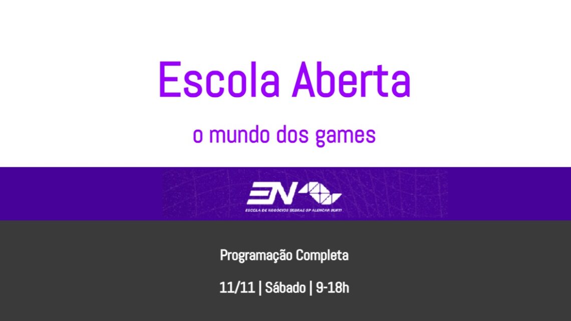 Escola de Negócios Sebrae realiza encontro Mundo dos Games, em SP